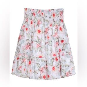 Rebecca Taylor Kamea Smocked Floral Mini Skirt NEW SMALL